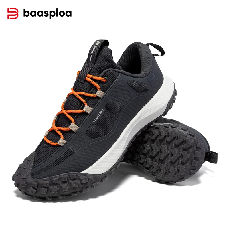 Baasploa New Men Hiking Shoes Anti Splash
