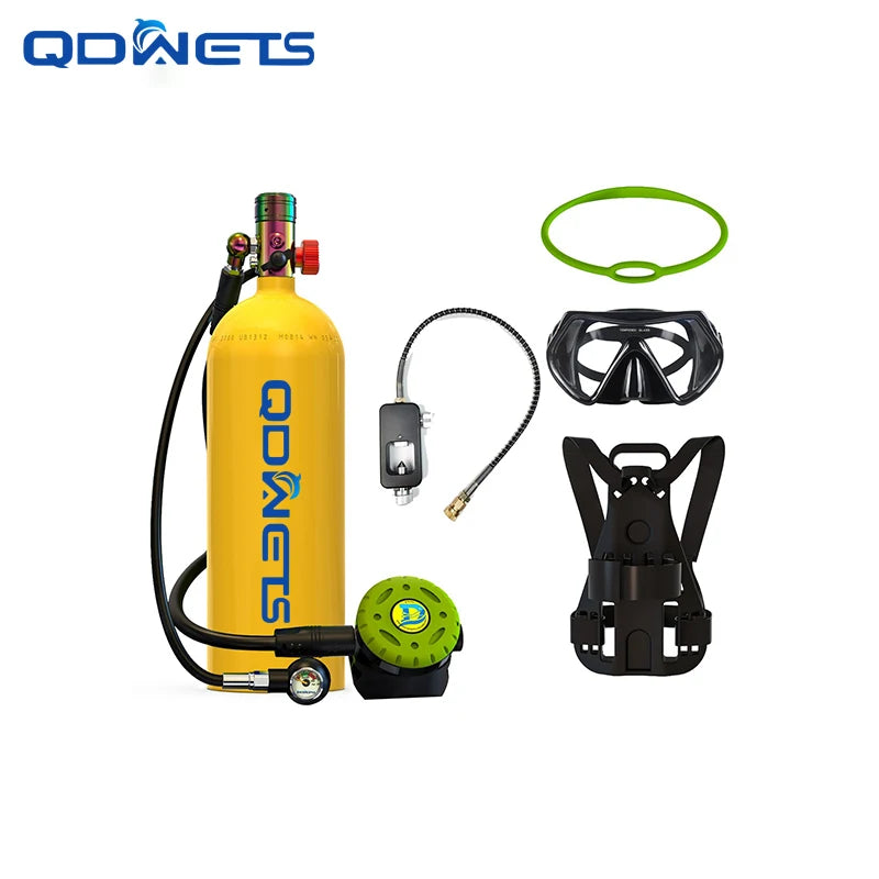 QDWETS 2.3L Portable Scuba Tanks,DOT Certified Diving Gear for Underwater 25-35 Minutes of Diving ,Bacup Air Tanks,Diving Air Ta