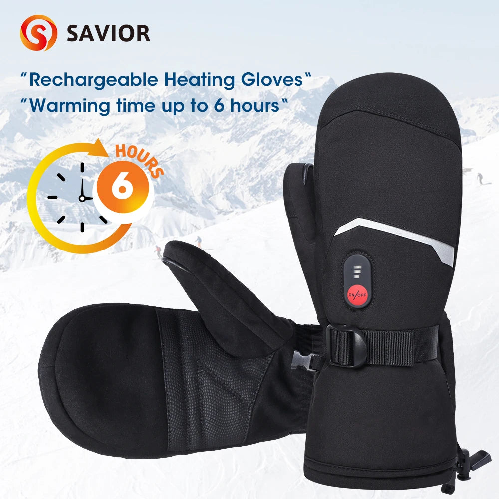 Winter Gloves Heating Hand Warm Electric Thermal Gloves